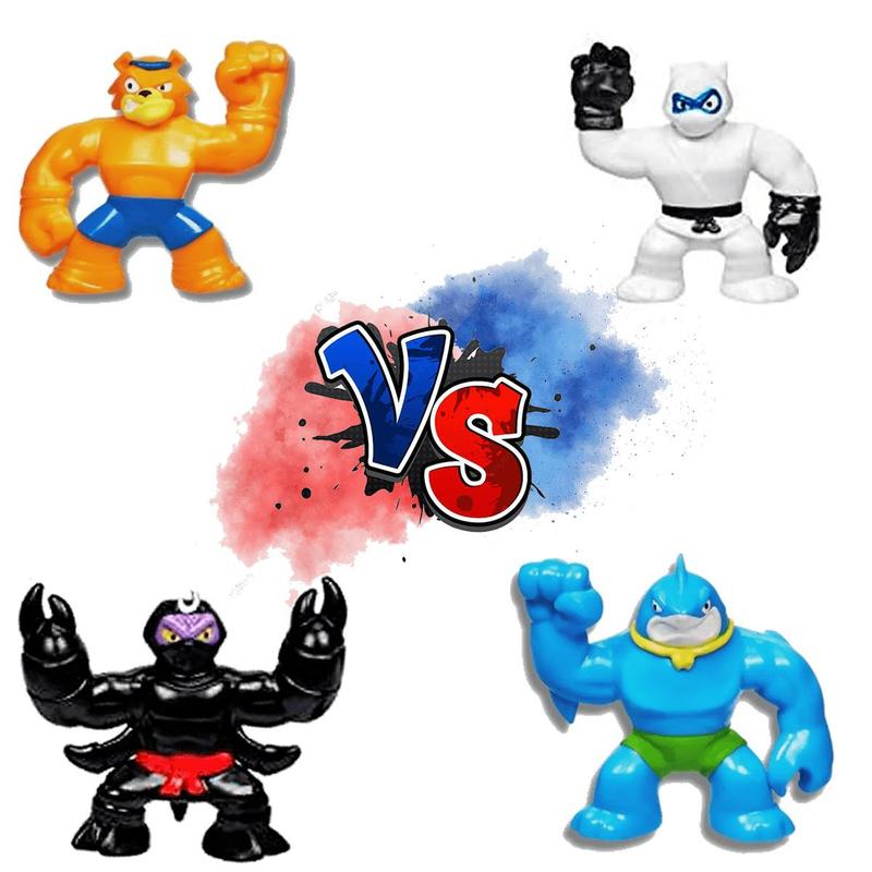 【中古】 遊youキッズフィッシング Goo Jit Zu - Pack Com 6 Bonecos Elásticos De 6Cm Da Marvel | Goo